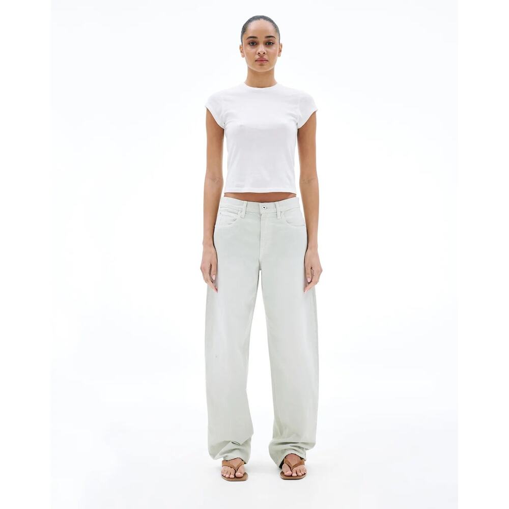 SLVRLAKE Tess Long Curve Leg Jeans Vintage Aloe Size 27 - Picture 2 of 7